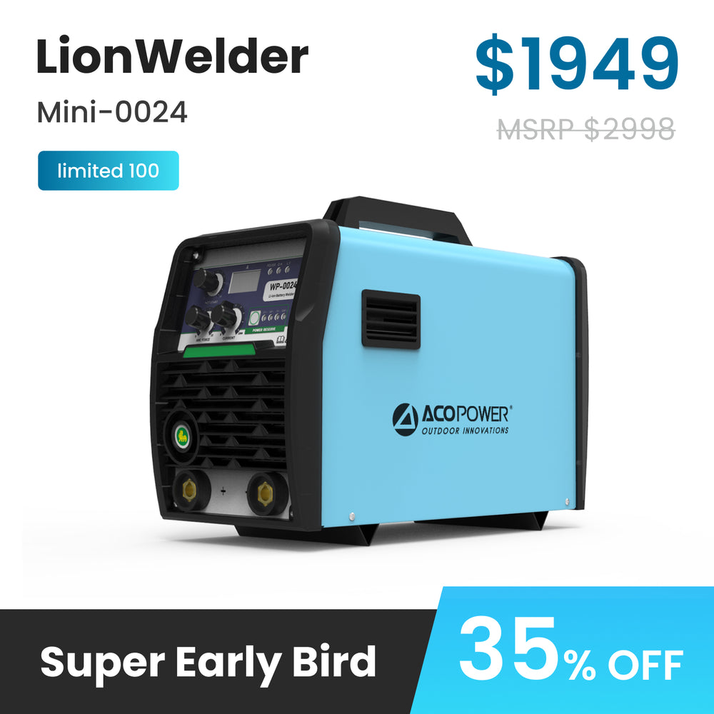 ACOPOWER LionWelder First Off-Grid Welder and Power Station——2.4 kWh,4.1 kWh