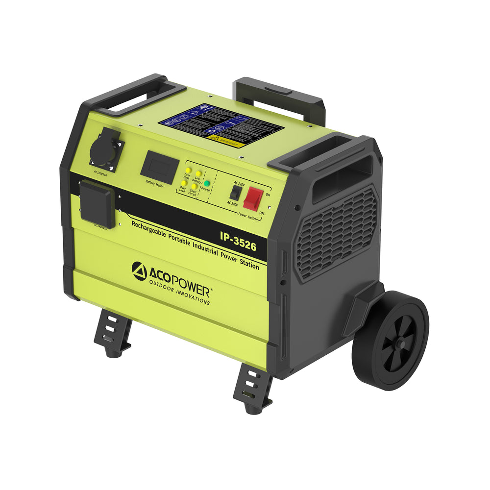 ACOPOWER IP-3526 Rechargeable Portable Industrial Power Station Battery Supply High Power Output Battery Generator