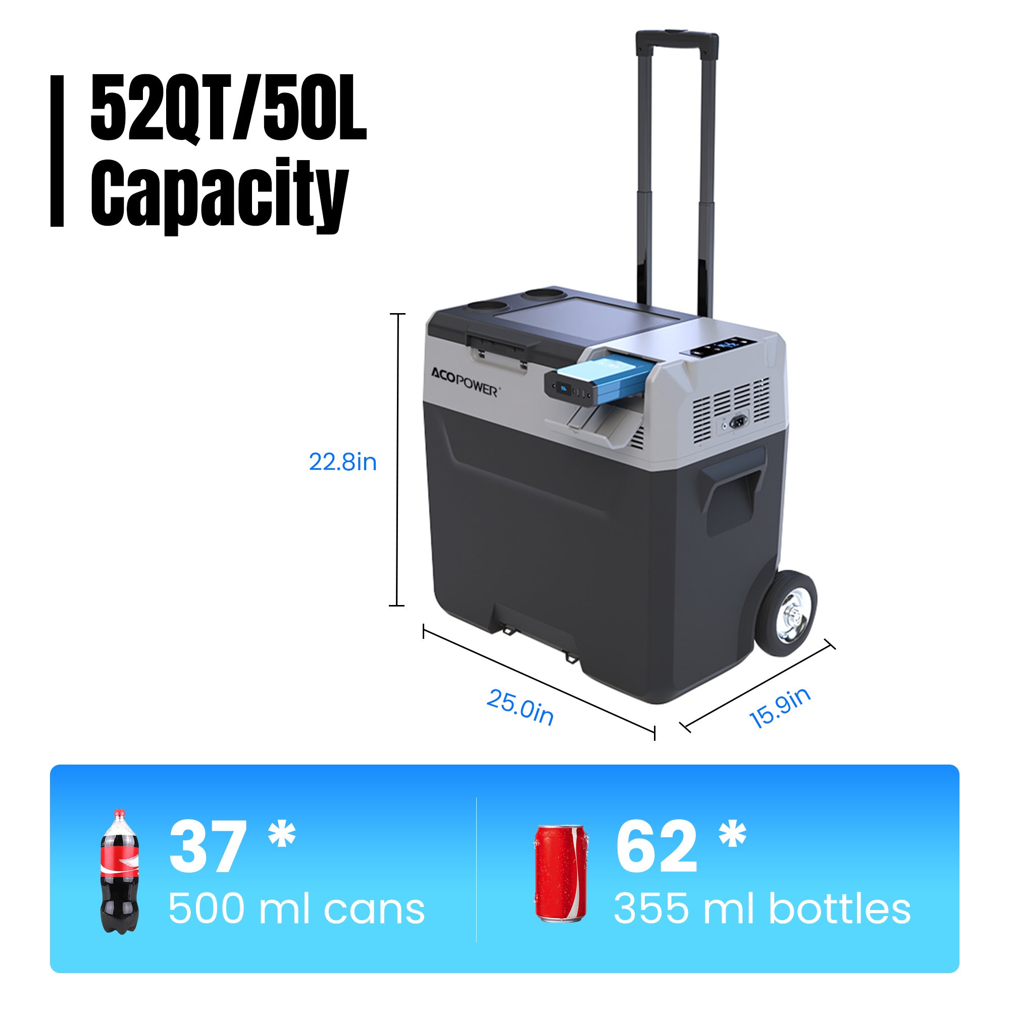 ACOPOWER LiONCooler Pro Portable Solar Fridge Freezer——30L,40L,50L